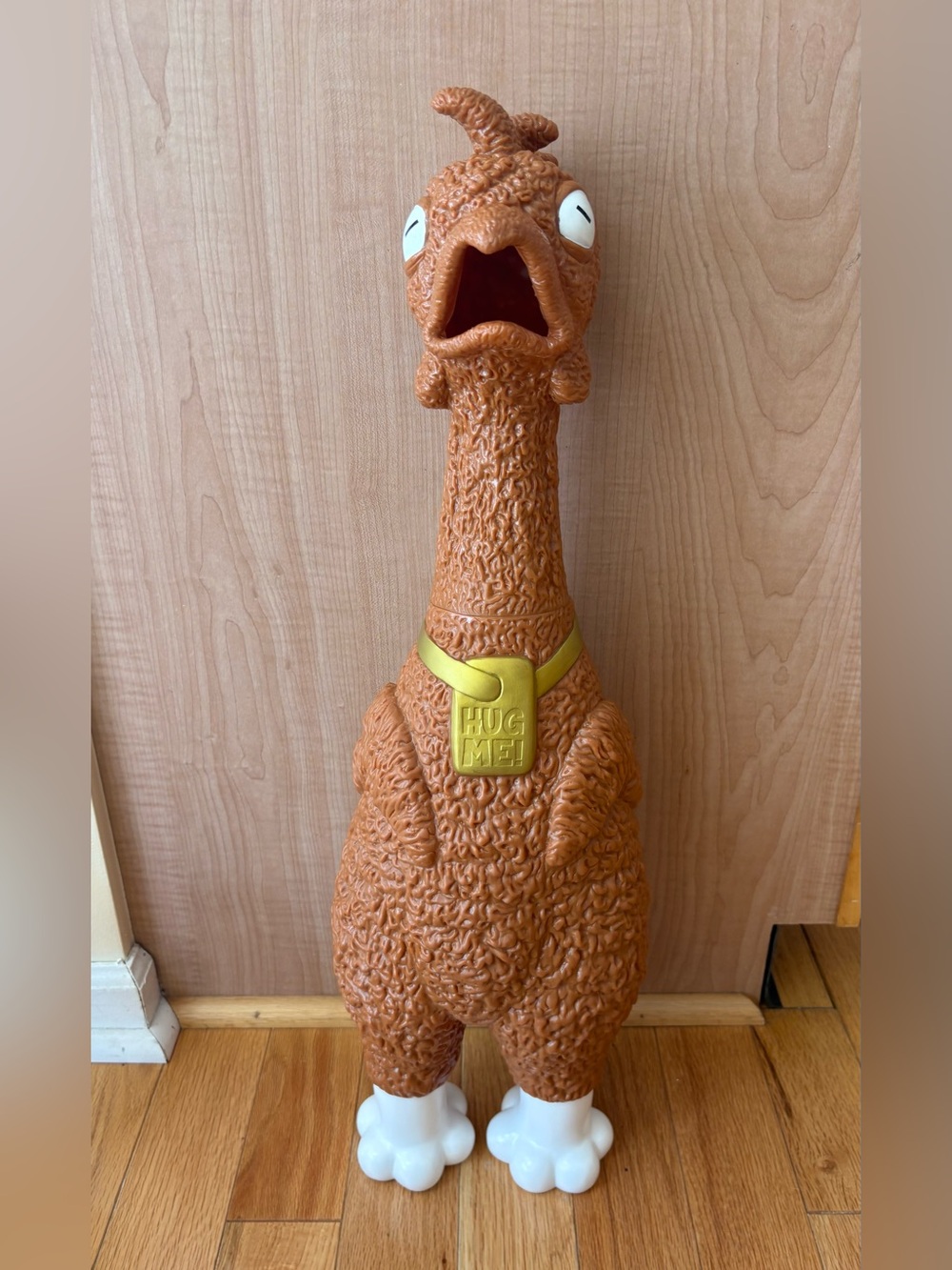 GIANT SCREAMING RUBBER FRIED CHICKEN HUG ME 27” AniMolds GAG TOY Loud Obnoxious